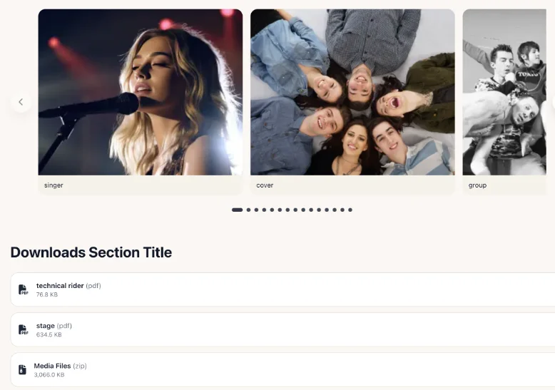 EPK downloads options