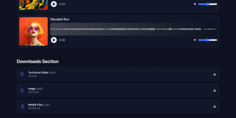 EPK downloads options