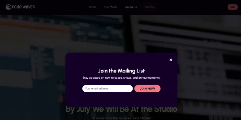 Tour pages
