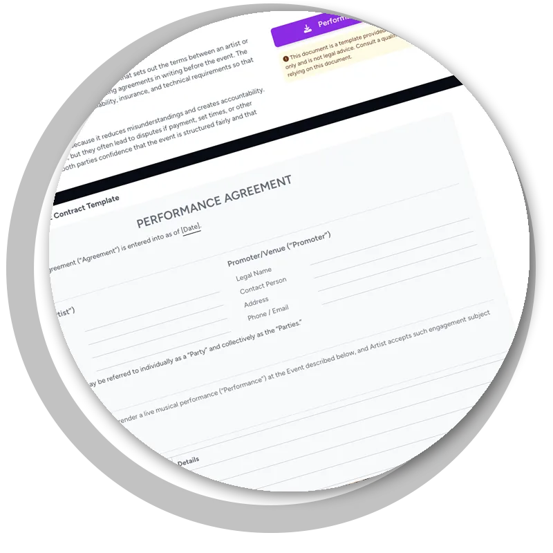Artist Management Contract Templates
