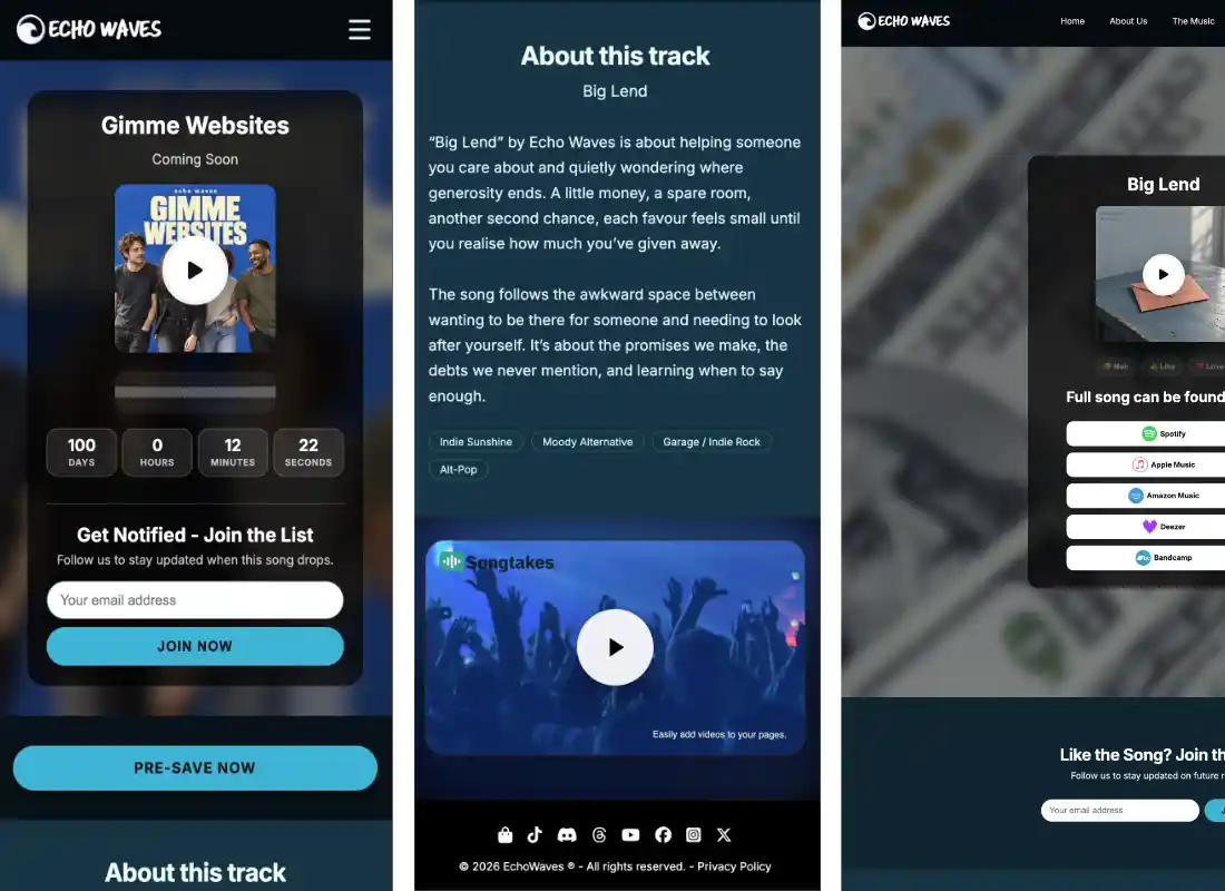 Song Pages