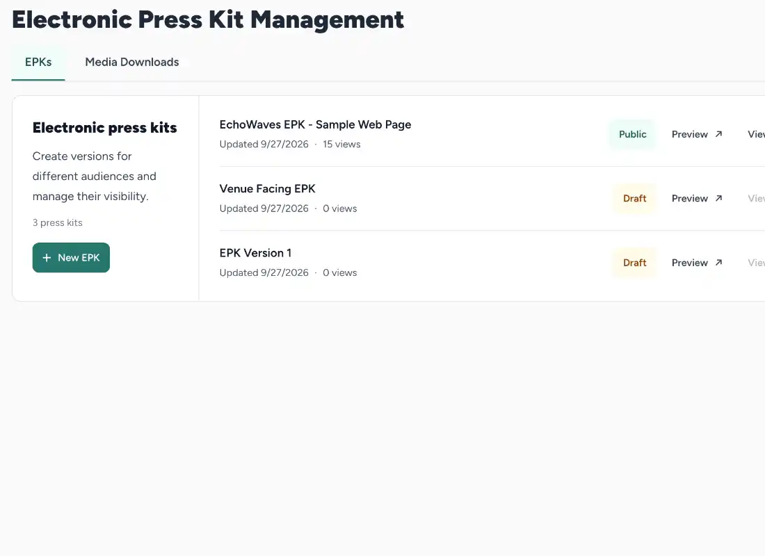 Customized EPK versions